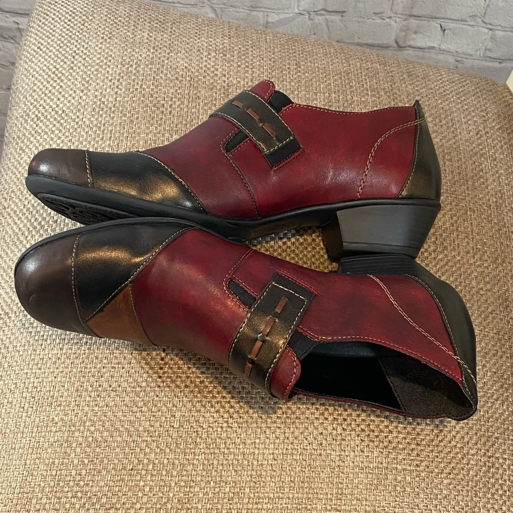 REMONTE Ankle Boot Patchwork Leather "Milla"-41 - Picture 4 of 10